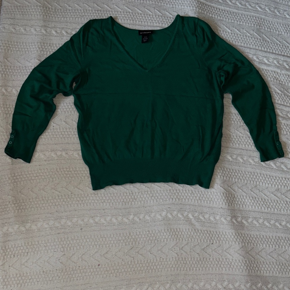 Lane Bryant Emerald V-Neck Sweater